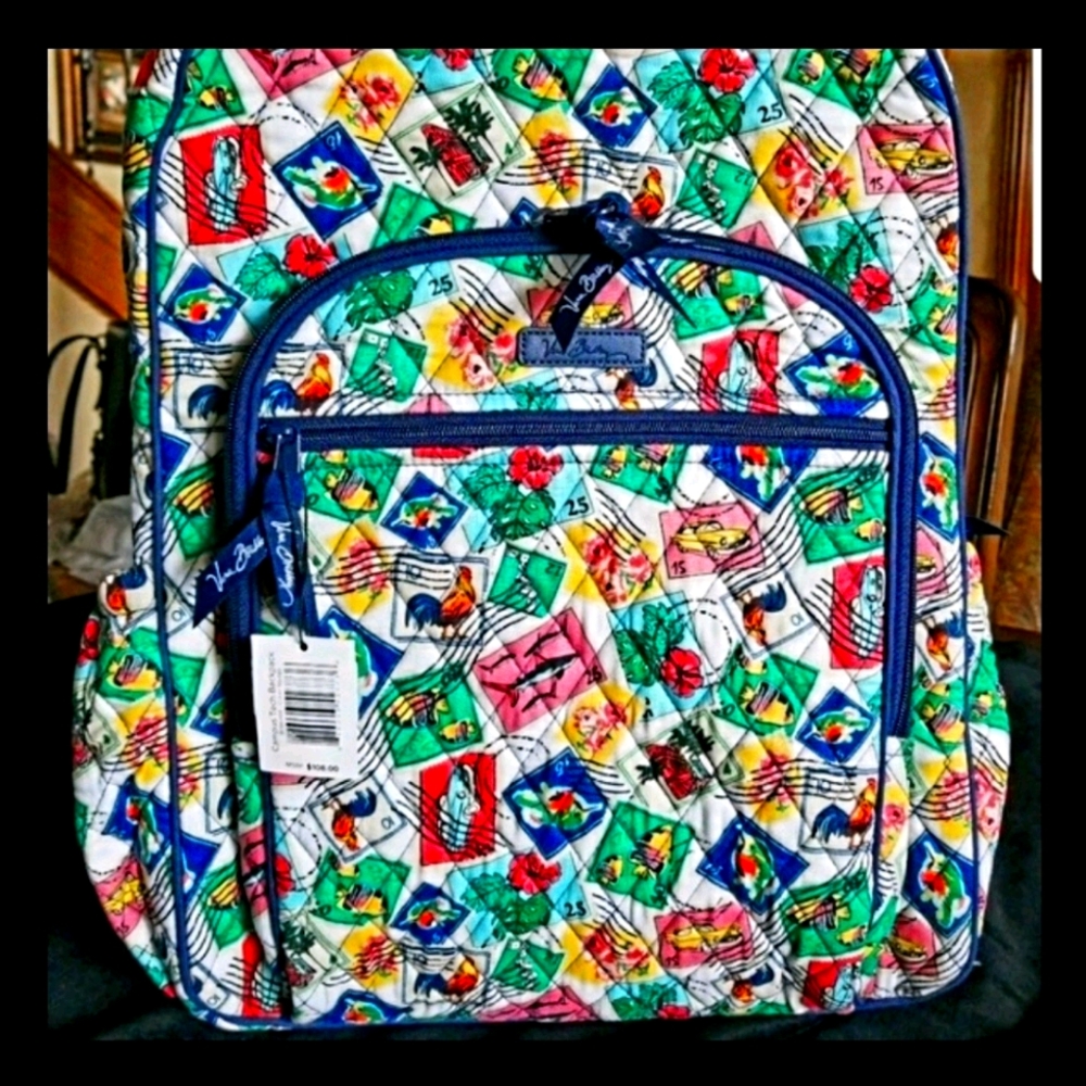 VERA BRADLEY CAMPUS LAPTOP BACKPACK - Picture 1 of 8